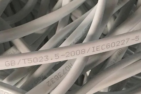 Laser coding and marking on wires and cables